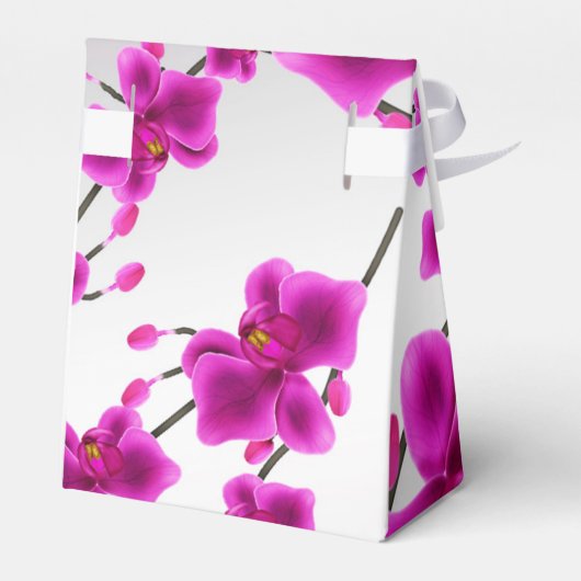 Orchidee Bloemen Elegant Bloemen Bloemen Bruiloft  Bedankdoosjes (Achterkant)
