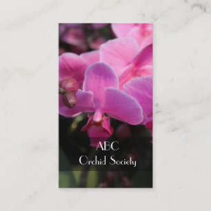 orchidee bloemensociëteit visitekaartje