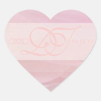 Orchidee Blush Heart Envelope Stickers