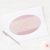 Orchidee Blush Ovaal Envelop Stickers (Envelop)