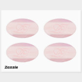 Orchidee Blush Ovaal Envelop Stickers (Vel)