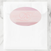 Orchidee Blush Ovaal Envelop Stickers (Tas)