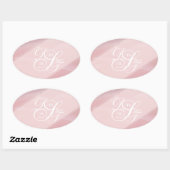 Orchidee blush ovale Stickers (Vel)