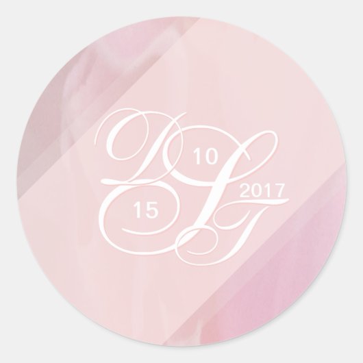 Orchidee Blush Ronde Envelop Stickers (Voorkant)