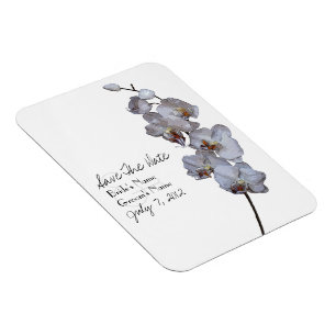 Orchidee Bruiloft Save The Date Magnet Magneet