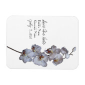 Orchidee Bruiloft Save The Date Magnet Magneet (Horizontaal)
