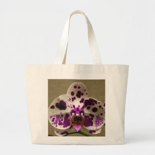 Orchidee canvas tas