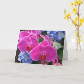 Orchidée, carte (Fleur jaune)