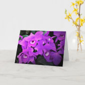 Orchidée, carte (Fleur jaune)