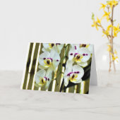 Orchidée, carte (Fleur jaune)