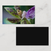 Orchidée • Carte de visite personnel (Devant / Derrière)