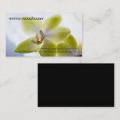 Orchidée • Carte de visite personnel (Devant / Derrière)