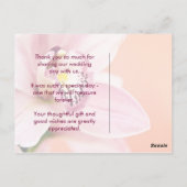 Orchidée ・ Carte postale Merci (Dos)