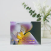 Orchidée ・ Carte postale Merci (Debout devant)