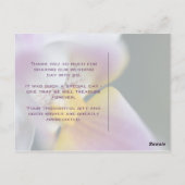 Orchidée ・ Carte postale Merci (Dos)