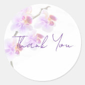 Orchidee Dank U Stickers (Voorkant)