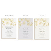 Orchidee Dans Formele Klassieke Heirloom Pure Wedd Folie Uitnodiging