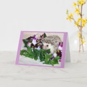 Orchidee de Egel Kaart (Gele Bloem)