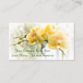 Orchidée de papillon jaune dans le Carte de visite (Devant)