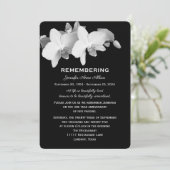 Orchidee Death Jubileum Invitation Kaart (Staand voorkant)