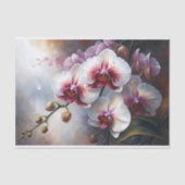 Orchidee Elegance Bloemen Decoupage Tissuepapier (Voorkant)