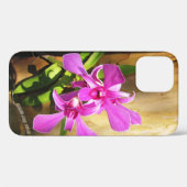 Orchidée en Crète Myrtle Tree - iPhone 12 Coque (Verso (horizontal))