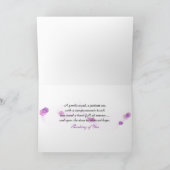 orchidee en kaars voor je denken kaart (Binnen)