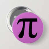 Orchidee en zwarte Pi Button (Voorkant /achterkant)