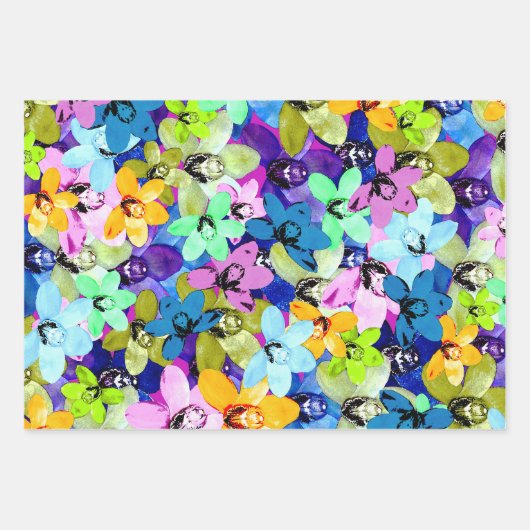 Orchidée Extravaganza Aquarelle, Feuilles d'envelo (Devant 3)