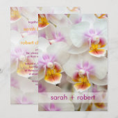 Orchidée ・ Faire-part de mariage (Devant / Derrière)