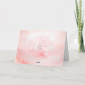 Orchidée Fleur Sympathie Carte Perte Funéraire Mem (Dos)