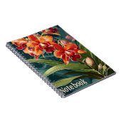 Orchidée fleurs Carnet Vintage (Côté Droit)