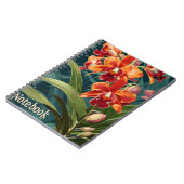Orchidée fleurs Carnet Vintage (Côté gauche)
