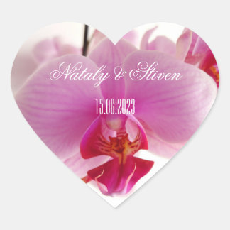 Orchidee flower Classic Round Sticker