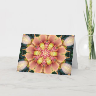 Orchidee Flower Mandala Kaart