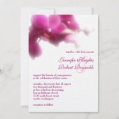 Orchidee formele bruiloft uitnodiging (Voorkant)