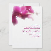 Orchidee formele bruiloft uitnodiging (Achterkant)