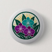 Orchidee Garden Button – Tijdloze Elegantie i