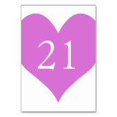 Orchidee genummerd hart kaart (Achterkant)