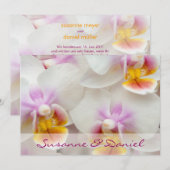 Orchidee • Hochzeitseinladung Kaart (Voorkant / Achterkant)