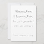 Orchidee Huwelijk Dag Thema Save the Date (Achterkant)