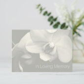 Orchidee in liefdevolle herinnering 6 Viering van  Kaart (Staand voorkant)