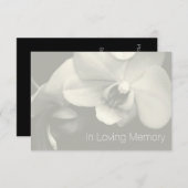 Orchidee in liefdevolle herinnering 6 Viering van  Kaart (Voorkant / Achterkant)