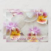 Orchidée • Invitation de mariage (Devant / Derrière)