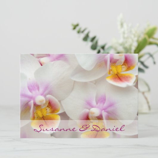 Orchidée • Invitation de mariage (Debout devant)