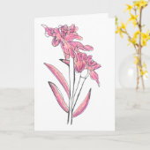 Orchidee kaart (Gele Bloem)