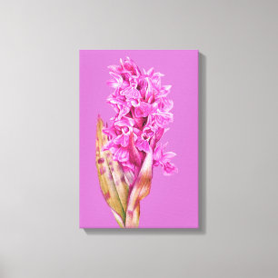 Orchidee kunst bloem paars roze canvas print