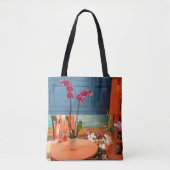 Orchidee lover canvas tas (Voorkant)