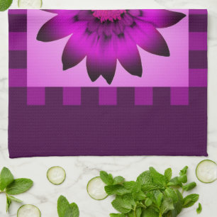 Orchidée Magenta Daisy Flower #2 Serviette de cuis