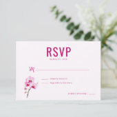 Orchidée Magenta Élégant RSVP (Debout devant)